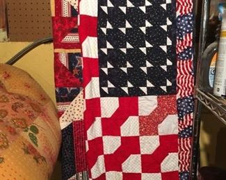 more quilted pieces (lap blankets or sofa displays)