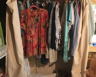 covered clothing rack