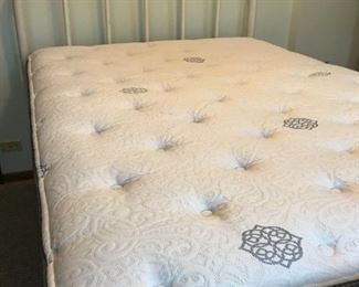 Full-sized bed frame & mattress