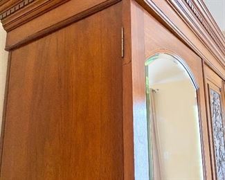 Solid walnut with knock down top.