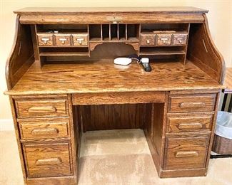 Additional photo of inside of roll top desk