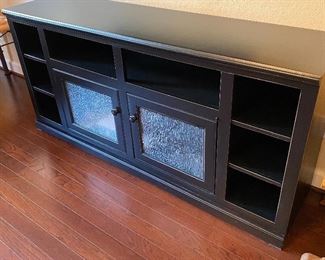 Sunbury TV Table by Beachcrest. Measures 66" wide x 32" tall x 16 3/4" depth. Like new condition!