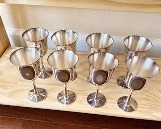 Silver Plated Goblets by "Salem Silversmiths", New in the Box.