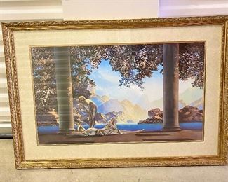 Professionally framed and matted "Maxfield Parrish" - Day Break  (1922) print. 