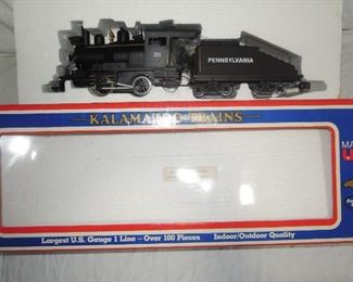 $160 obo -G scale Kalamazo Trains 0-4-0 steam engine with tender. Runs well, had little if any track time.