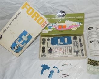 $225 obo -Cox 1:32 Ford GT slot car kit in box, unused.... almost mint, a few sections of blister packaging opened, all major components, decal and instruction sheet present, small parts believed to be all present, not confirmed.