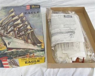 $50 obo -Vintage Revell Cadet training ship H-347-298 unbuilt unstarted in box. Appears to be complete. Plastic bag is open at one end.