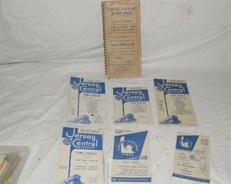 $10 each obo -Six Jersey Central time tables, all are dated in the 1940's. Employee timetable 03/03/46 $20 obo.