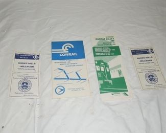 $20 obo -Lot of four Erie Lackawanna, Conrail [ passenger] and NJ Transit timetables.