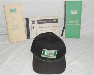 $35 obo -Penn Central Railroad employee information booklets and baseball cap.