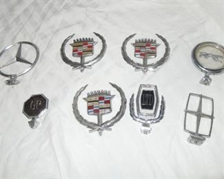$20 each obo -Hood ornaments for Cadillac, Mercedes, Grand Prix, Cougar, Ford LTD, Lincoln.