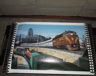 $20  each obo -Set of four different  full color renderings issued by Atlas Tool co in 1996. Each print is 24" by 36" ...were done by noted artist Scott Eidson.... see other three photos of this group.