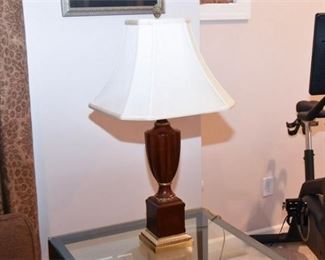 19. Decorative Wooden Table Lamp With Shade
