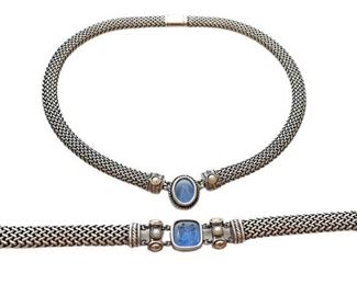 10. Filli Mengatti Sterling Necklace and Bracelet