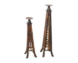 10. Pair Of Bamboo Stands