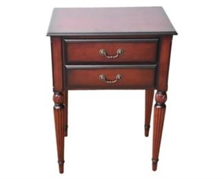 17. BOMBAY Two Drawer Side Table