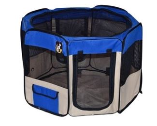 64. BONE AND BOWL Collapsible Travel Dog Playpen