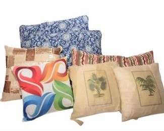 111. Group Lot of Decorative Pillows