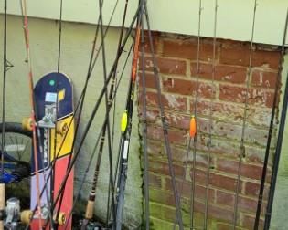 Large selection of fishing gear.