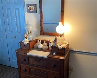 Antique Dresser & Mirror