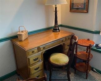 Wood Desk, Wood Magazine Rack, Wooden Shelf