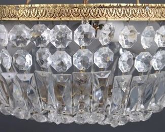 Vintage Prism Basket Flush-Mount Ceiling Fixture