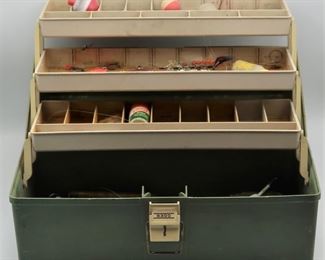 Plano Tackle Box & Fishing Hooks, Lures +