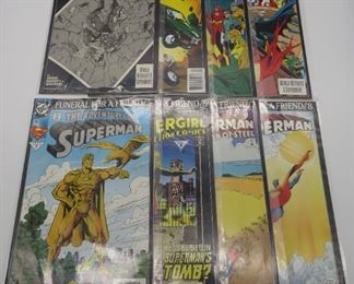1993 Superman Funeral for a Friend #1-8 #498 #685 #20 #76 #499 #686 #21 #77 - All are good to Very Fine in condition.