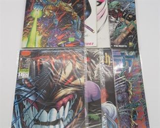 Comics #0's & #1's X-O ManWar/Lady Death • Valiant - X-O Manwar #0 - Foil - Near Mint
• Image - Pitt #1 - Good
• Event Comics - Painkiller Jane Vs. The Darkness #1 - Good
• Image - The Maxx #1 - Good
• Chaos Comics - Lady Death #0 - Good
• Crusade - Manga Shi 2000 #1 - Very Fine
• Shi Heaven & Earth #2 - Very Fine
• Image - The Tenth #1 - Good