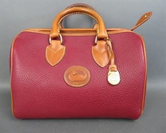 Vintage Dooney & Bourke Red AWL Satchel