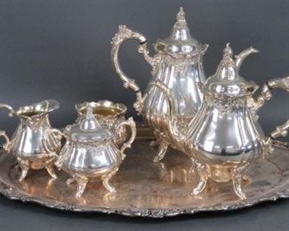 Baroque by Wallace, Silverplate 6-PC Tea Set
