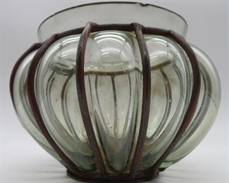 Vintage Caged Murano Glass Bowl