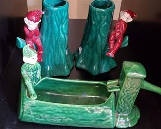 Gilner pottery elf vases