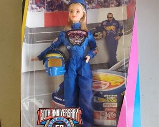 50th Anniversary NASCAR Barbie - new/old in box