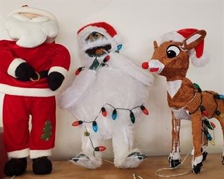 Light up Rudolf Christmas Decorations