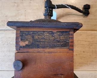 Antique coffee mill