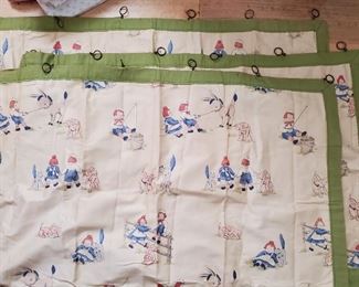 Vintage Raggedy Ann and Andy curtains