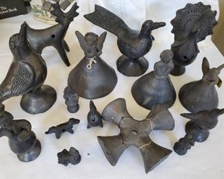 Oaxacan black pottery bells and whistles