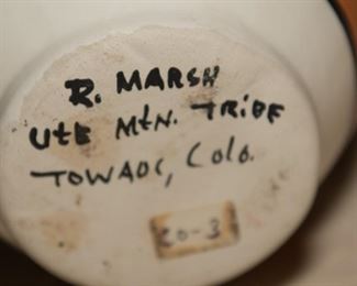 R. Marsh Ute Mtn. Tribe Vase