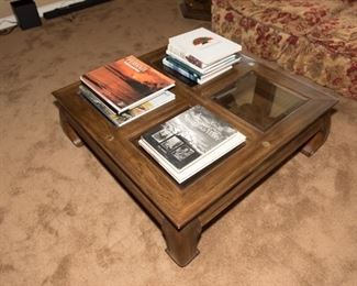 Heritage Coffee Table with Asian Flare 40"Square