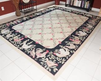 Chicken Border Area Rug