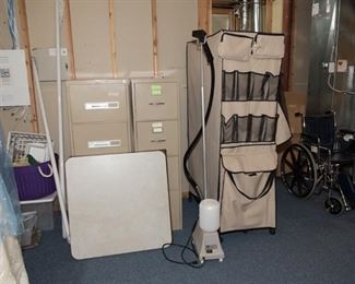 Garmet Storage Racks, Steamer and File Cabinets