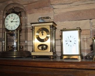 Antique brass carriage clocks
