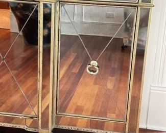 Neiman Marcus Robertson mirrored sideboard - 2 available. Each measures 70" H x 20" D x 38" H. Photo 2 of 2.