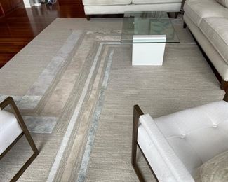 West Elm rug. Measures 9' x 12'.