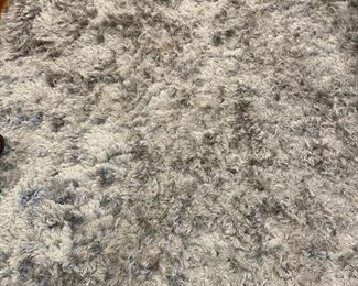 West Elm shag rug. Measures 8' x 10'.