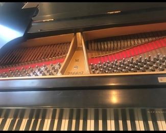 1920s fully refurbished ebony Steinway Model M baby grand piano. Photo 6 of 6.