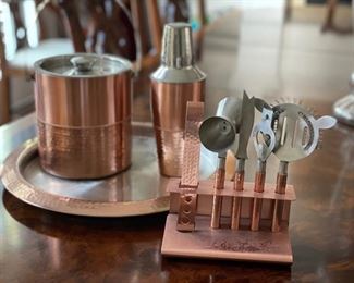 Godinger copper bar set.