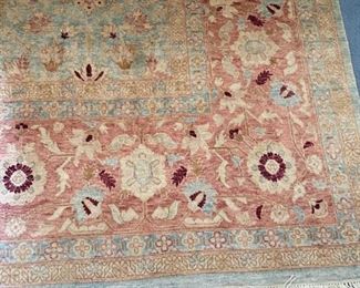 19th century Persian reproduction rug. Measures 9' x 12'. Photo 1 of 2.
