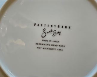 Set of 8 Santa Baby Pottery Barn dessert plates. Photo 2 of 2.